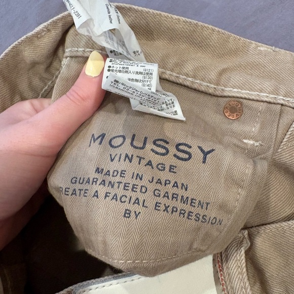 Moussy Vintage Tan Straight Leg Women Jeans - Picture 6 of 8